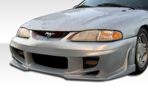1994-1998 Ford Mustang Duraflex Bomber Body Kit - 4 Piece - Includes Bomber Front Bumper Cover (103925) Bomber Side Skirts Rocker Panels (103926) Bomber Rear Bumper Cover (103927)