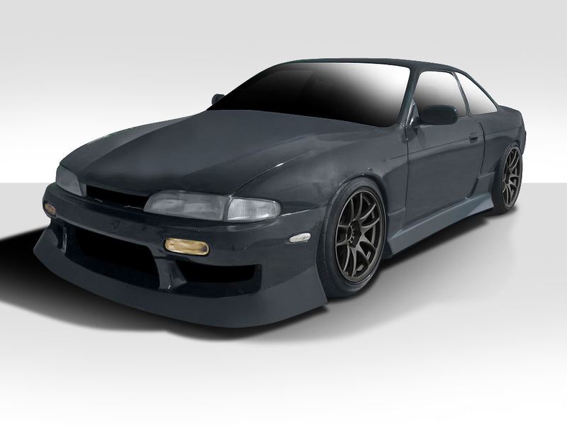 1995-1996 Nissan 240SX S14 Type U Body Kit - 4 Piece - Includes Type U Front Bumper Cover (104626) Type U Side Skirts Rocker Panels (101647) Type U Rear Bumper Cover ( 101646)