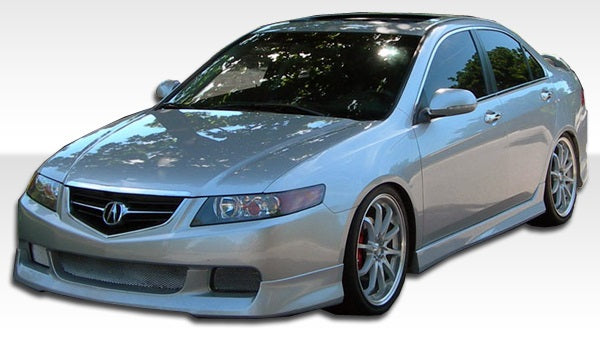 2004-2005 Acura TSX Duraflex J-Spec Body Kit - 4 Piece - Includes J-Spec Front Lip Under Spoiler Air Dam (105223) J-Spec Rear Lip Under Spoiler Air Dam (105225) J-Spec Side Skirts Rocker Panels (105224)