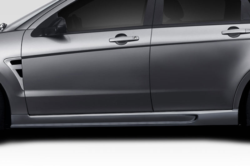 2008-2011 Ford Focus 4DR Duraflex Piranha Body Kit - 4 Piece - Includes Piranha Front Bumper Cover (106425) Piranha Side Skirts Rocker Panels (106426) Piranha Rear Bumper Cover (106427)