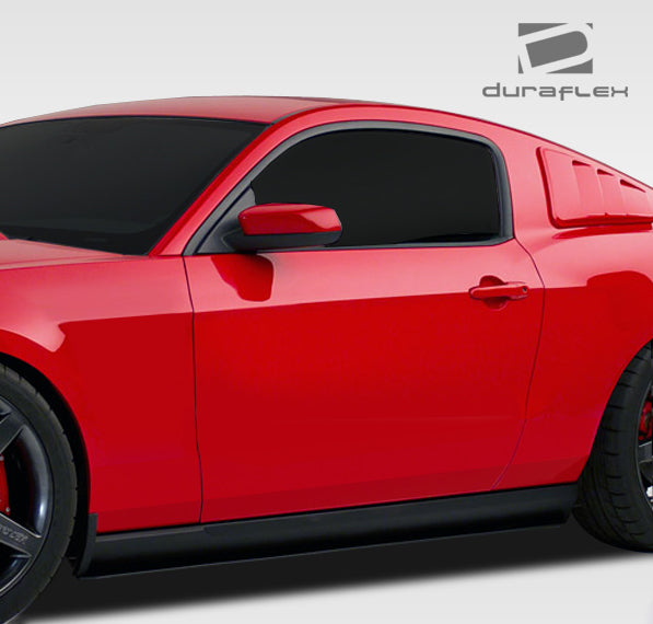 2010-2012 Ford Mustang Duraflex R500 Body Kit - 6 Piece - Includes R500 Front Lip Under Air Dam Spoiler (109522) R-Spec Side Skirt Splitters (107607) R500 Rear Diffuser Splitter (109592)
