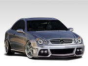 2003-2009 Mercedes CLK W209 Duraflex W-1 Body Kit - 4 Piece - Includes W-1 Front Bumper Cover (107684) AMG Style Side Skirts Rocker Panels (103086) AMG Style Rear Bumper Cover (103087)
