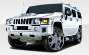 2003-2009 Hummer H2 Duraflex BR-N Body Kit - 9 Piece - Includes BR-N Front Add On Bumper Spat Extensions (107745) BR-N Rear Add On Bumper Spat Extensions (107746) BR-N Fenders (107747)