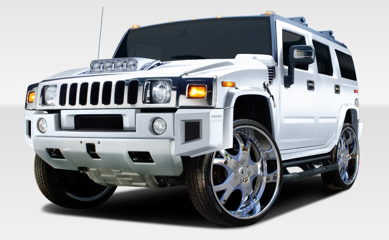 2003-2009 Hummer H2 Duraflex BR-N Body Kit - 9 Piece - Includes BR-N Front Add On Bumper Spat Extensions (107745) BR-N Rear Add On Bumper Spat Extensions (107746) BR-N Fenders (107747)