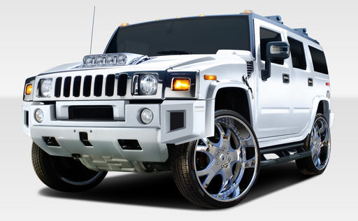 2003-2009 Hummer H2 Duraflex BR-N Body Kit - 9 Piece - Includes BR-N Front Add On Bumper Spat Extensions (107745) BR-N Rear Add On Bumper Spat Extensions (107746) BR-N Fenders (107747)