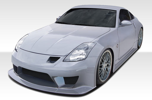 2003-2008 Nissan 350Z Z33 Duraflex J-Spec 2 Body Kit - 4 Piece - Includes J-Spec 2 Front Bumper Cover (107832) J-Spec 2 Side Skirts Rocker Panels (107833) J-Spec 2 Rear Lip Under Spoiler Air Dam (107834)
