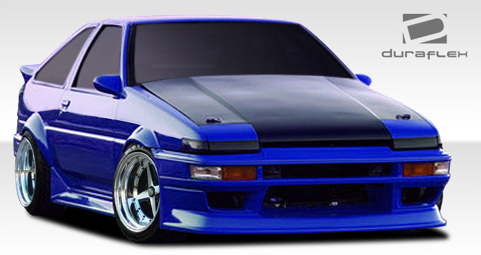 1984-1987 Toyota Corolla 2DR / HB RF Design Body Kit - 4 Piece - Includes RF Design Front Bumper Cover (107849) RF Design Side Skirts Rocker Panels (107850) RF Design Rear Bumper Cover (107851)