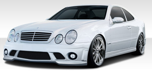 1998-2002 Mercedes CLK W208 Duraflex C63 Look Body Kit - 4 Piece - Includes C63 Look Front Bumper Cover (108054) C63 Look Side Skirts Rocker Panels (108055) C63 Look Rear Bumper Cover (108056)