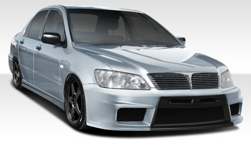 2002-2003 Mitsubishi Lancer Duraflex Evo X Look Body Kit - 4 Piece - Includes Evo X Look Front Bumper Cover (108197) Walker Side Skirts Rocker Panels (100372) Evo X Rear Bumper Cover (108198)
