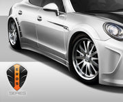 2010-2015 Porsche Panamera Eros Version 4 Wide Body Fender Flares - 6 Piece