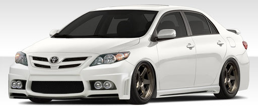2011-2013 Toyota Corolla Duraflex W-1 Body Kit - 4 Piece - Includes W-1 Front Bumper Cover (108398) W-1 Side Skirts Rocker Panels (108399) W-1 Rear Bumper Cover (108400)