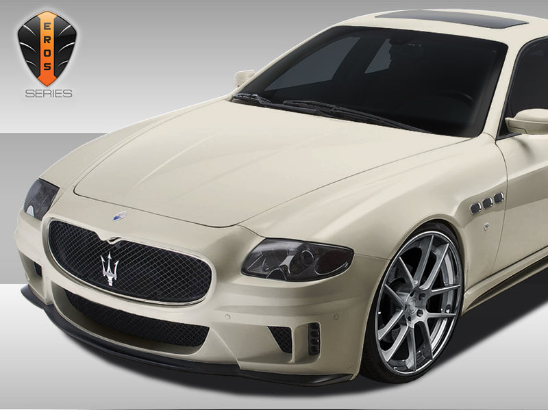 2005-2007 Maserati Quattroporte Eros Version 1 Body Kit - 4 Piece - Includes - Eros Version 1 Front Bumper Cover (108432) Eros Version 1 Side Skirts Rocker Panels (108433) Eros Version 1 Rear Bumper Cover (108434)