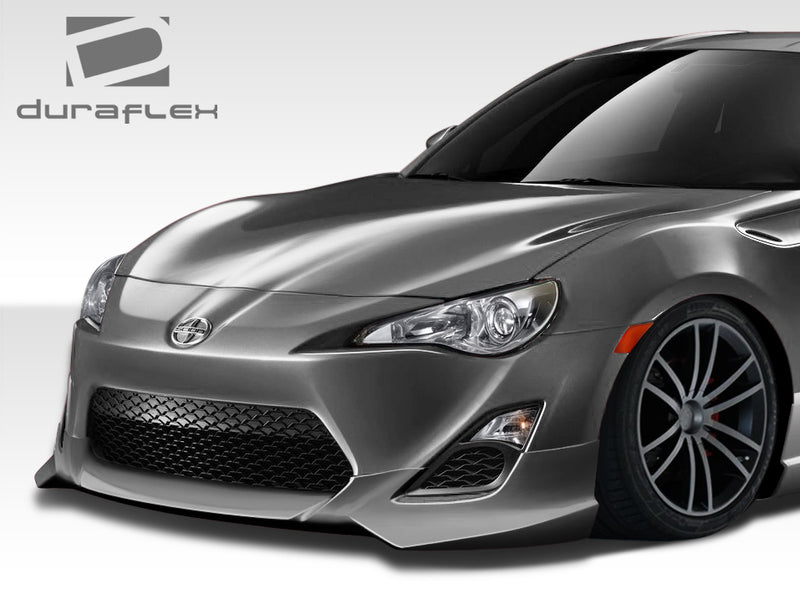 2013-2016 Scion FR-S Duraflex X-5 Body Kit - 6 Piece - Includes X-5 Front Lip Under Spoiler Air Dam (108487) X-5 Side Skirts Rocker Panels (108490) X-5 Rear Add On Bumper Spat Extensions (108488) X-5 Rear Wing Trunk Lid Spoiler (108489)