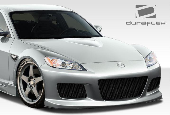 2009-2011 Mazda RX-8 Duraflex M-1 Speed Body Kit - 4 Piece - Includes M-1 Speed Front Bumper Cover (108512) M-1 Speed Side Skirts Rocker Panels (100584) GT Competition Rear Bumper Cover (100580)