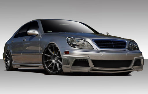 2000-2002 Mercedes S Class W220 Duraflex W-3 Body Kit ( long wheelbase models only) - 4 Piece - Includes W-3 Front Bumper Cover (108810) W-2 Side Skirts Rocker Panels (107720) W-2 Rear Bumper Cover (107721)
