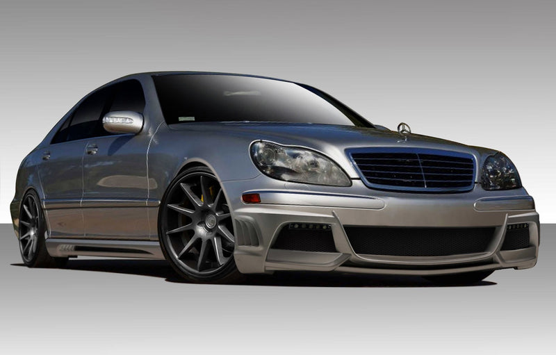 2003-2006 Mercedes S Class W220 Duraflex W-3 Body Kit - 4 Piece - Includes W-3 Front Bumper Cover (108812) W-2 Side Skirts Rocker Panels (107720) W-2 Rear Bumper Cover (107721)