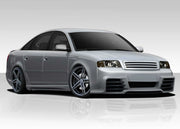 1998-2004 Audi A6 C5 Duraflex CT-R Body Kit - 4 Piece - Includes CT-R Front Bumper Cover (108958) CT-R Side Skirt Rocker Panels (108959) CT-R Rear Bumper Cover (108960)