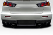 2008-2017 Mitsubishi Lancer Duraflex Evo X V2 Rear Bumper Cover - 1 Piece