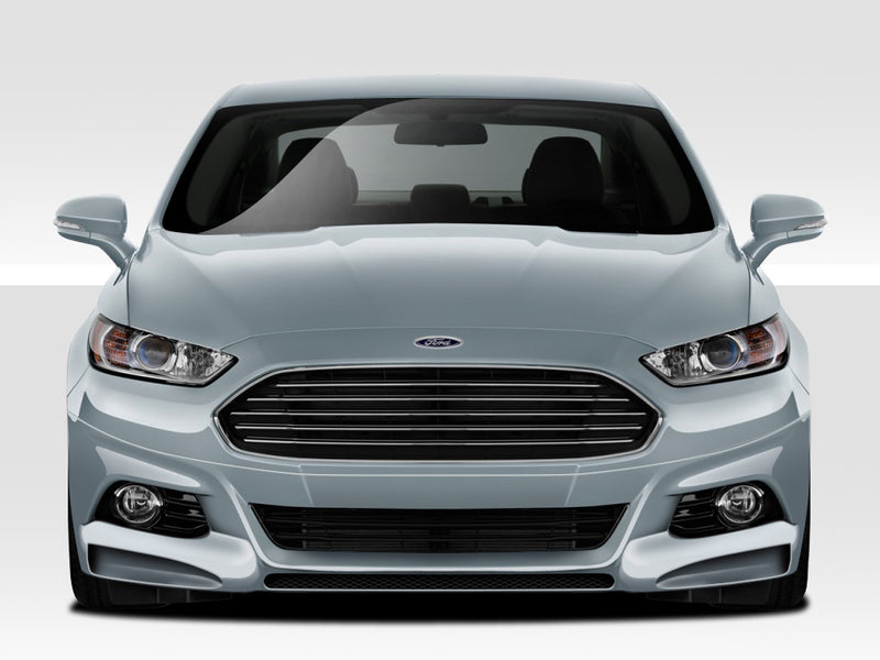 2013-2016 Ford Fusion Duraflex Racer Body Kit - 4 Piece - Includes Racer Front Lip Under Spoiler Air Dam (109333) Racer Rear Lip Under Spoiler Air Dam (109334) Racer Side Skirt Rocker Panels (109335)