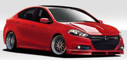 2013-2016 Dodge Dart Duraflex Racer Body Kit (dual exhaust) - 4 Piece - Includes Racer Front Lip Under Spoiler Air Dam (109329) Racer Rear Lip Under Spoiler Air Dam (109331) Racer Side Skirt Rocker Panels (109332)
