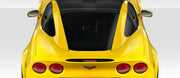 2005-2013 Chevrolet Corvette C6 Duraflex Stingray Look Roof Window Rail Halo Kit - 3 Piece - Includes Stingray Look Window Rails (109342) Stingray Look Halo (109343)