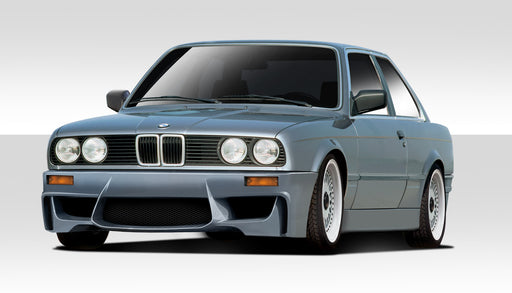 1984-1991 BMW 3 Series E30 Duraflex 1M Look Body Kit - 4 Piece - Includes 1M Look Front Bumper Cover (109319) M-Tech Side Skirt Rocker Panels (105046) M-Tech Rear Bumper Cover (105324)