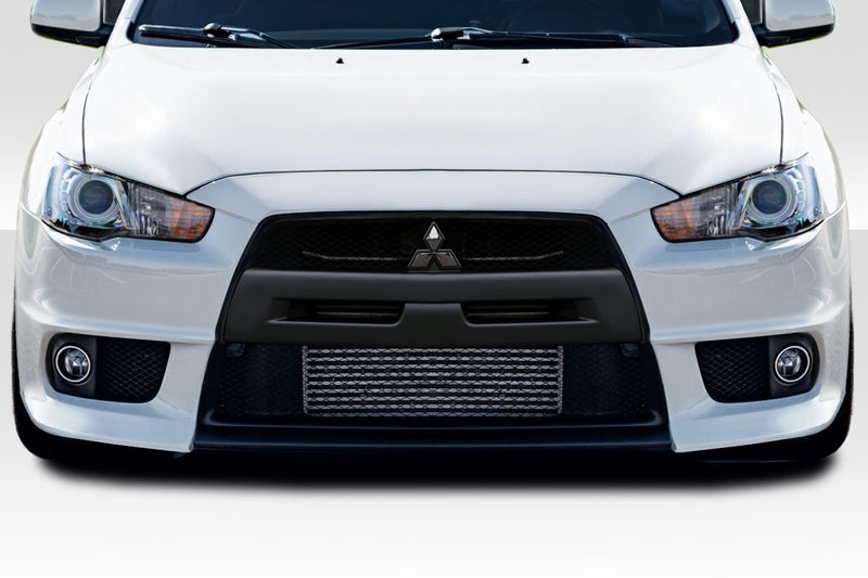 2008-2017 Mitsubishi Lancer Duraflex Evo X V2 Body Kit - 4 Piece - Includes Evo X V2 Front Bumper Cover (109320) Evo X Look Side Skirt Rocker Panels (106954) Evo X V2 Rear Bumper Cover (109321)