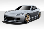 2004-2008 Mazda RX-8 X-Sport Body Kit - 4 Piece - Includes X-Sport Front Bumper Cover (109489) Type F Side Skirt Rocker Panels (109485) K-1 Rear Bumper Cover (109488)