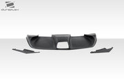 2005-2013 Chevrolet Corvette C6 Duraflex GT Racing Rear Diffuser - 5 Piece