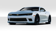 2014-2015 Chevrolet Camaro V8 Duraflex Racer Body Kit - 4 Piece - Includes Racer Front Lip Under Air Dam Spoiler (109696) Racer Side Skirt Rocker Panels (105983) Racer Rear Lip Under Air Dam Spoiler (109649)