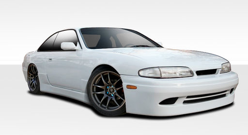 1995-1996 Nissan 240SX S14 Duraflex Supercool Body Kit - 4 Piece - Includes Supercool Front Bumper Cover (109987) Supercool Side Skirt Rocker Panels (109989) Supercool Rear Bumper Cover (109990)