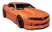 2010-2013 Chevrolet Camaro V6 Duraflex Racer Body Kit - 4 Piece - Includes Racer Front Lip Under Spoiler Air Dam (105981) Racer Side Skirts Rocker Panels (105983) Racer Rear Lip Under Spoiler Air Dam (105984)