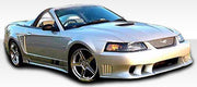 1999-2004 Ford Mustang Duraflex Colt Body Kit - 4 Piece - Includes Colt Front Bumper Cover (102077) Colt Rear Bumper Cover (102079) Colt Side Skirts Rocker Panels (102080)