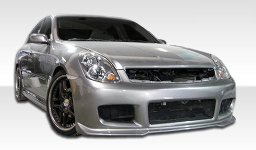 2003-2004 Infiniti G Sedan G35 4DR Duraflex GT Competition Body Kit - 4 Piece - Includes GT Competition Front Bumper Cover (100470) GT Competition Rear Lip Under Spoiler Air Dam (100471) GT Competition Side Skirts Rocker Panels (100472)