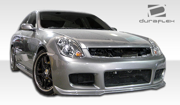 2003-2004 Infiniti G Sedan G35 4DR Duraflex GT Competition Body Kit - 4 Piece - Includes GT Competition Front Bumper Cover (100470) GT Competition Rear Lip Under Spoiler Air Dam (100471) GT Competition Side Skirts Rocker Panels (100472)