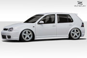 1999-2005 Volkswagen Golf GTI 4DR Duraflex R32 Body Kit - 4 Piece - Includes R32 Front Bumper Cover (102181) R32 Rear Bumper Cover (102182) R32 Side Skirts Rocker Panels (102183)
