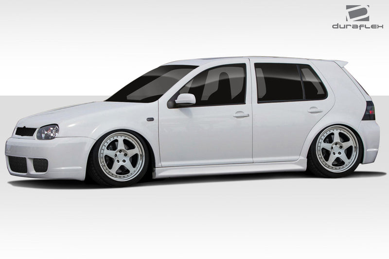 1999-2005 Volkswagen Golf GTI 4DR Duraflex R32 Body Kit - 4 Piece - Includes R32 Front Bumper Cover (102181) R32 Rear Bumper Cover (102182) R32 Side Skirts Rocker Panels (102183)