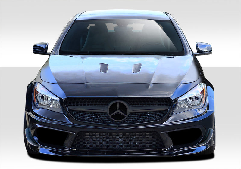 2014-2015 Mercedes CLA Class Duraflex Black Series Look Wide Body Front Bumper Cover - 7 Piece