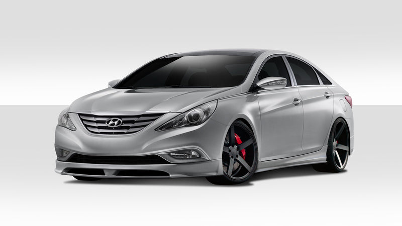 2011-2013 Hyundai Sonata Duraflex Racer Body Kit - 4 Piece - Includes Racer Front Lip Under Air Dam Spoiler (112241) Racer Side Skirt Rocker Panels (112242) Racer Rear Lip Under Air Dam Spoiler (112243)