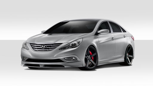 2011-2013 Hyundai Sonata Duraflex Racer Body Kit - 4 Piece - Includes Racer Front Lip Under Air Dam Spoiler (112241) Racer Side Skirt Rocker Panels (112242) Racer Rear Lip Under Air Dam Spoiler (112243)