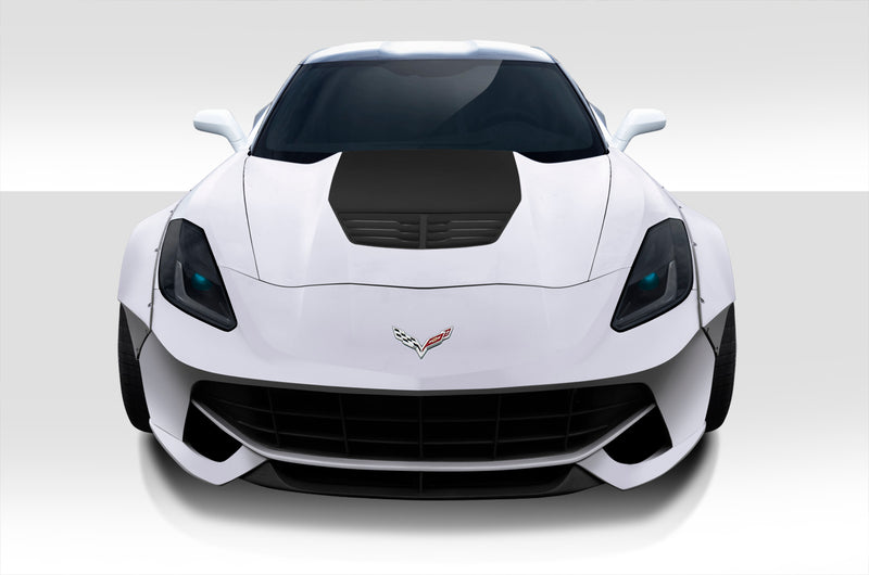 2014-2019 Chevrolet Corvette C7 Duraflex Gran Veloce Body Kit - 4 Piece - Includes Gran Veloce Front Bumper (112424), Gran Veloce Side Skirt Rocker Panels (112425), Gran Veloce Rear Diffuser (112426)