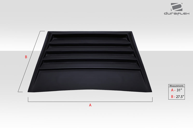 Universal Duraflex D1 Hood Scoop Vent - 1 Piece