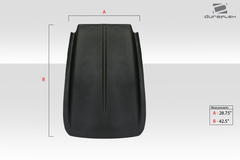 Universal Duraflex Z28 Look Hood Cowl Scoop Vent - 1 Piece