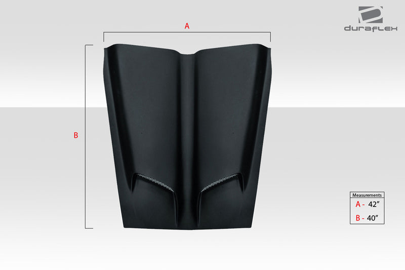 Universal Duraflex WS6 Look Hood Cowl Scoop Vent - 1 Piece