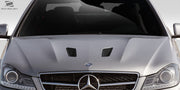 Universal Duraflex Black Series Look Hood Ducts Scoops Vents - 2 Piece