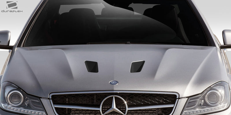 Universal Duraflex Black Series Look Hood Ducts Scoops Vents - 2 Piece
