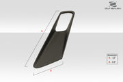 Universal Duraflex Black Series Look Hood Ducts Scoops Vents - 2 Piece