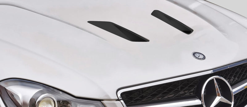 Universal Black Series Look Hood Ducts Scoops Vents - 2 Piece (S)