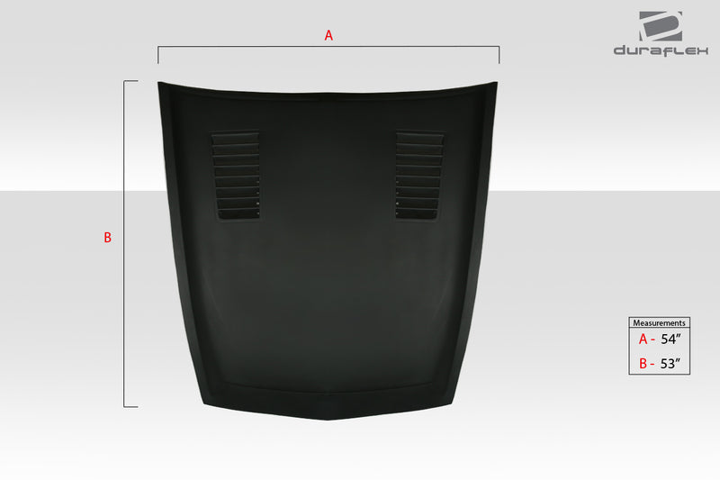 Universal Duraflex GT500 Hood Cowl Scoop Vent - 1 Piece