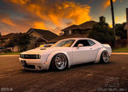 2008-2023 Dodge Challenger Duraflex Novara Wide Body Kit - 4 Piece - Includes Novara Wide Body Front Fender Flares (112459), Novara Wide Body Rear Fender Flares (112460)